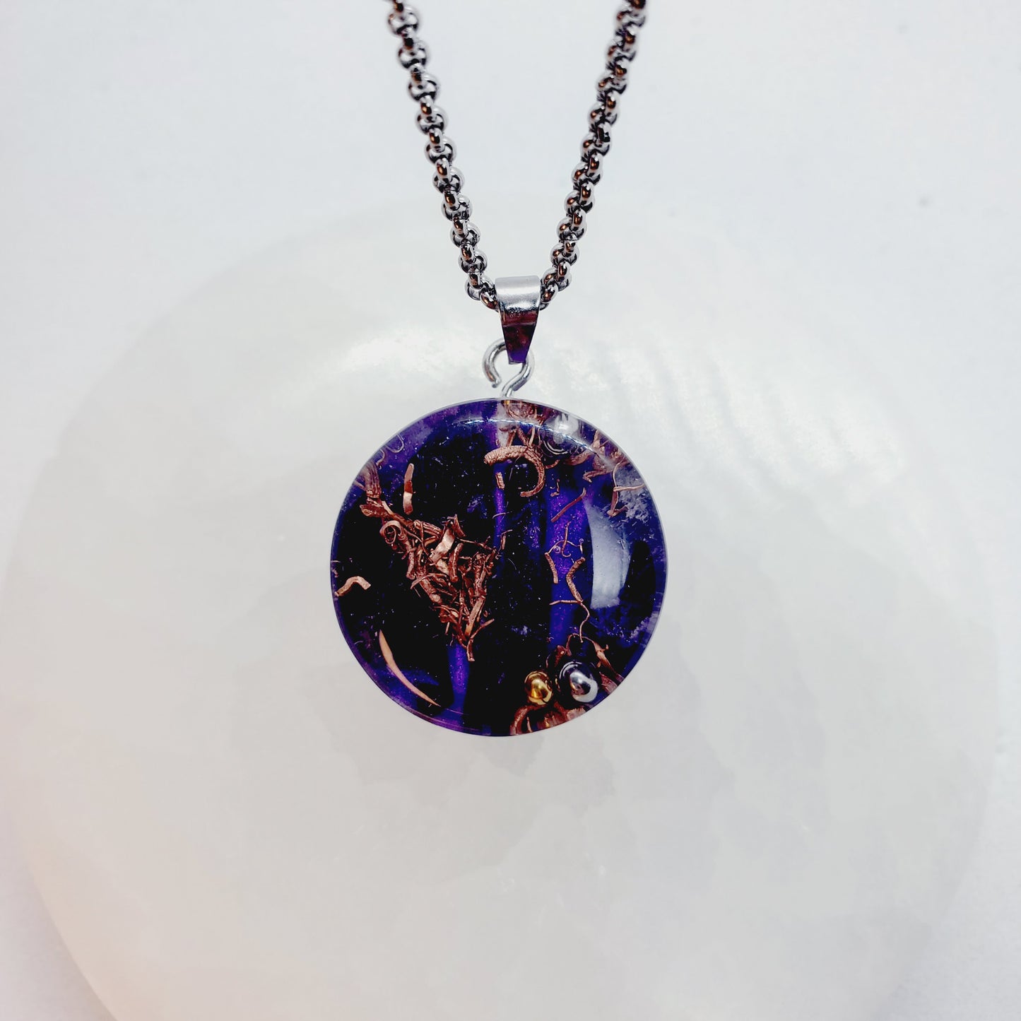 Amatista - Orgonita para la calma, el alivio del estrés y la protección espiritual