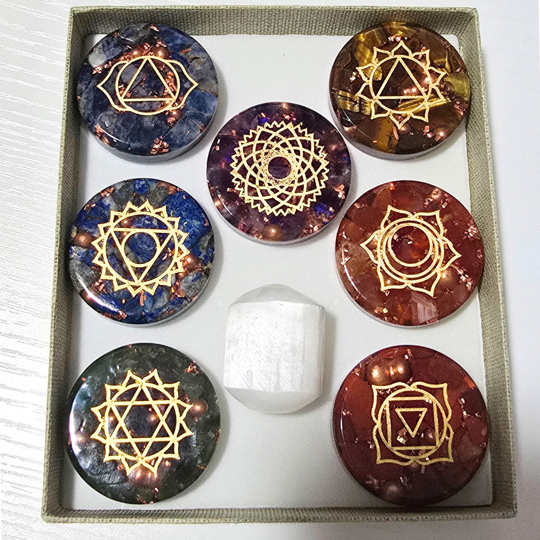 Kit de Cristales para Enraizamiento y Elevación – Estabilidad y Claridad Espiritual