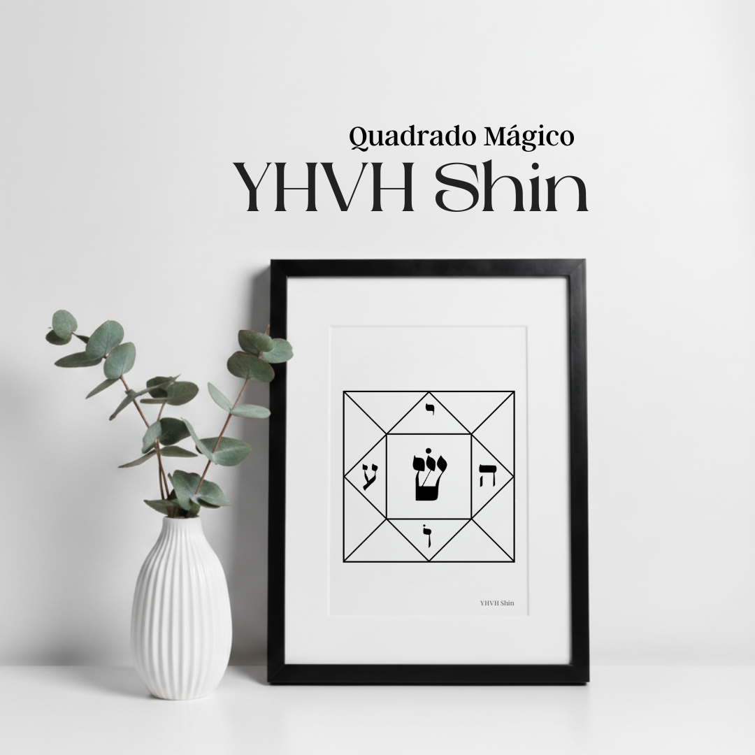 YHVH Shin | Quadro - Nome Sagrado de Deus para Proteção