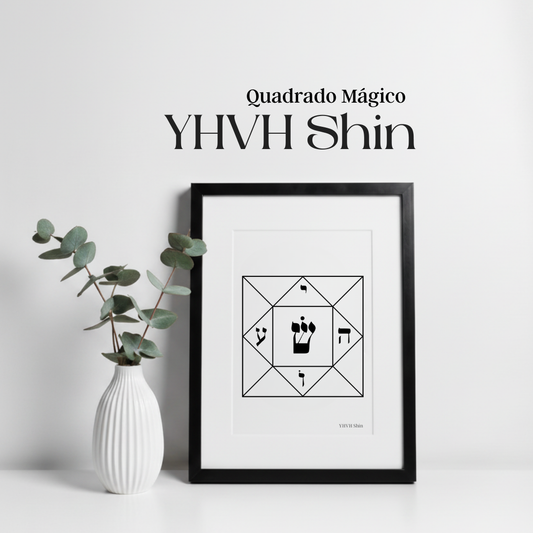 YHVH Shin | Quadro - Nome Sagrado de Deus para Proteção
