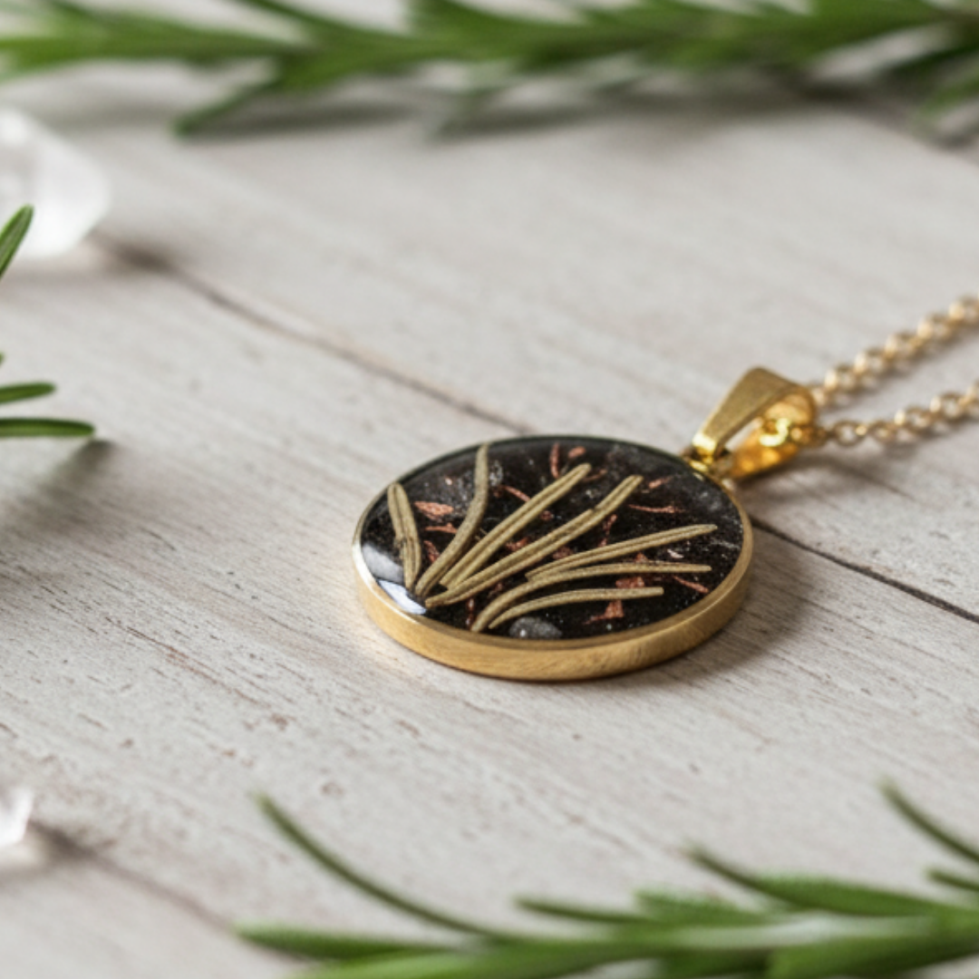 Fito-Orgonite Alecrim: Leveza, Alegria e Vitalidade