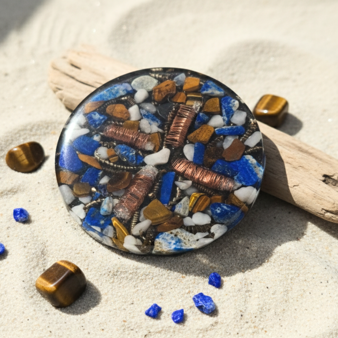 Autoestima, Positividad y Vitalidad | Orgonita con Cuarzo Rosa y Jaspe Rojo