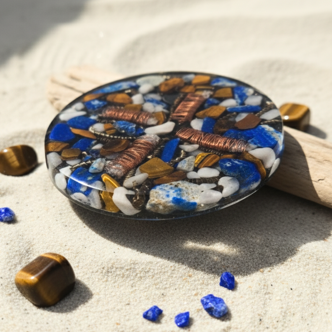 Autoestima, Positividad y Vitalidad | Orgonita con Cuarzo Rosa y Jaspe Rojo