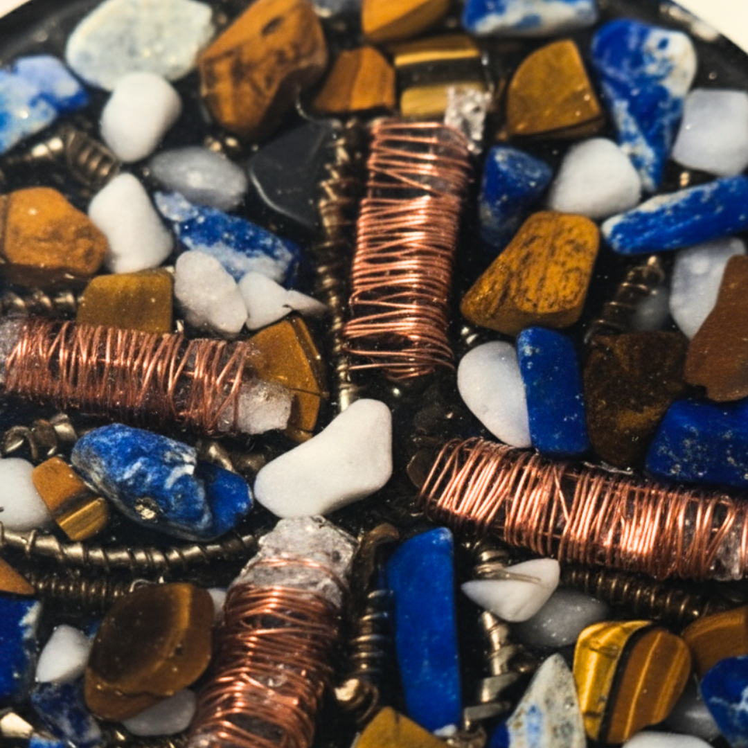 Autoestima, Positividad y Vitalidad | Orgonita con Cuarzo Rosa y Jaspe Rojo